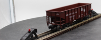 Weaver 707077 PA. Railroad 2 vBay ribbed coal car O SCALE Like New