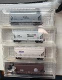 MICRO TRAINS 92110 92030 92130 09200190  SET OF 4 FREIGHT CARS WESTERN FREIGHT UP; MONTANA RAIL; BNSF; UP/ CNW N SCALE  Like New