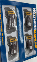 Walthers Ho 910-58052 Burlington Northern 4 car ore car set  HO SCALE Like New