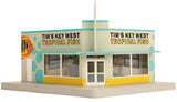 MTH RailKing 30-90280 Tim's Tropical Fish Single Story Corner Store O SCALE Used Excellent