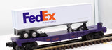Lionel 6-19440 Flatcar with FedEx Trailer 6424 O Scale Like New