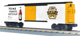 MTH Railking 30-74405 Heinz Pittsburgh PA Heinz Field Box Car O SCALE Used Excellent Damaged Box