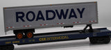 MTH Premier 20-95277 CSX Premier Flat Car w/ 40' Trailer O SCALE Like New