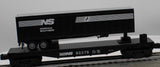 MTH Railking 30-76181 Norfolk Southern NS Flat Car w/40' Trailer O SCALE Like New