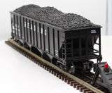 MTH Premier 20-90001b Reading 4 Bay Hopper W/Coal Load Car O SCALE Like New