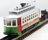 MTH Railking 30-5146 Christmas Bump-n-Go Trolley O SCALE Like New