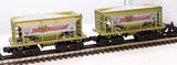 K-Line K-6736 Michelob Light Ore Cars 2 Car set O Scale Like New