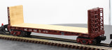 MTH Railking 30-76455 Norfolk Southern Flat Car - w/Bulkheads O SCALE Used Excellent