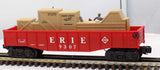 Lionel 6-9307 ERIE Animated Cop & Hobo Gondola O Scale Like New