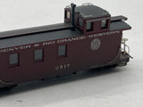 Blackstone Models b340955w Denver Rio Grande Western D&RGW long caboose weathered w/ moffat tunnel herald HOn3 Scale Used Excellent