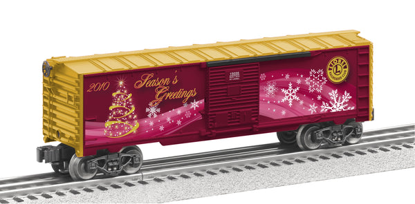 Lionel 6-15035 LRRC 2010 SESONS GREETINGS BOXCAR O SCALE NEW