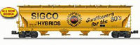 Lionel 6-17182 SIGCO HYBRIDS ACF 4-BAY ALUMINUM BODY HOPPER #100 O SCALE NEW