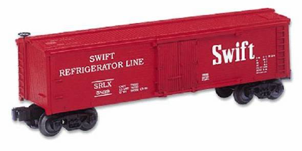 Lionel 6-19555 SWIFT 40' WOOD-SIDED STD O REEFER - RED #5839 O SCALE Like New