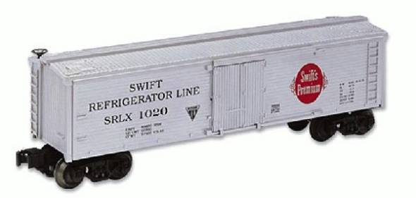 Lionel 6-19556 SWIFT 40' WOOD-SIDED STD O REEFER - SILVER #1020 O SCALE Like New