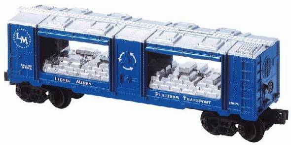 Lionel 6-19674 LIONEL MINES PLATINUM MINT CAR --MF2--O SCALE NEW