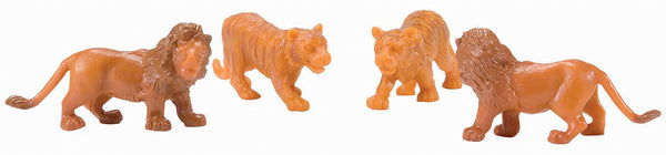 Lionel KLINE 6-21610 CIRCUS ANIMALS: 2 LIONS & 2 TIGERS O SCALE NEW