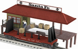 K-Line 6-22328 Santa Fe Operating Freight Transfer Platform w/ Scale Flatcar & 4 Pallets