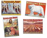 Lionel 6-22472 RINGLING BROS TIN SIGN REPLICA 4-PACK O SCALE NEW