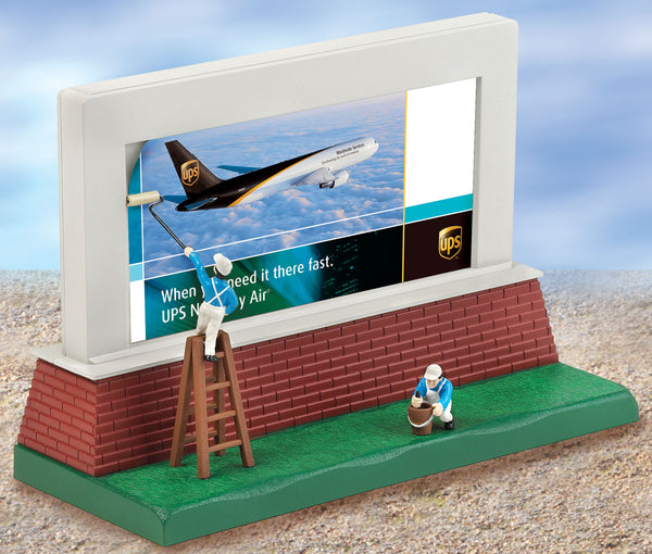 Lionel 6-24201 UPS&REG; ANIMATED BILLBOARD SIGNMEN* O SCALE NEW