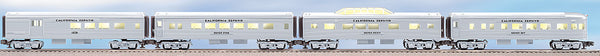 Lionel 6-25156 CALIFORNIA ZEPHYR STREAMLINER PASSENGER CAR 4-PACK O SCALE NEW
