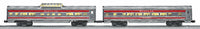 Lionel 6-25446 SANTA FE "SUPER CHIEF" ALUMINUM STREAMLINED PASSENGER CAR 2-PACK O SCALE NEW