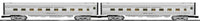 Lionel 6-25731 BURLINGTON "CALIFORNIA ZEPHYR" 18" ALUMINUM PASSENGER CAR 2-PACK limited O SCALE NEW