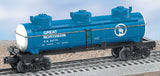 Lionel 6-26179 GREAT NORTHERN THREE-DOME TANK CAR O SCALE Like New