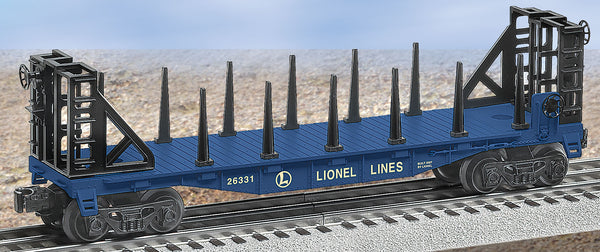 Lionel 6-26331 LIONEL LINES O27 FLAT CAR W/BULKHEADS O SCALE NEW