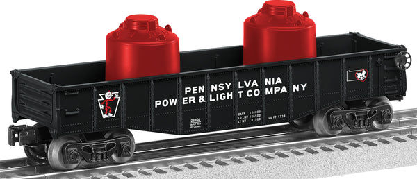 Lionel 6-26491 PENNSYLVANIA POWER & LIGHT GONDOLA WITH CONTAINERS O SCALE NEW