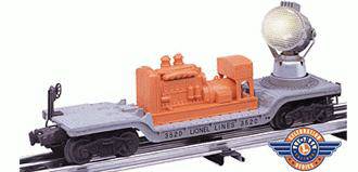 Lionel 6-26768 #3520 SEARCHLIGHT CAR O SCALE Like New Damaged Box