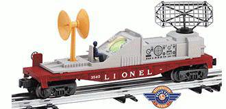 Lionel 6-26781 #3540 OPERATING RADAR CAR O SCALE Like New
