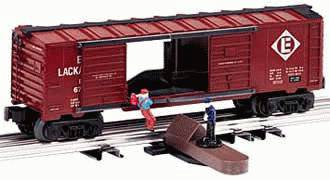 Lionel 6-26787 Erie Lackawanna Jumping Hobo Car O SCALE Like New