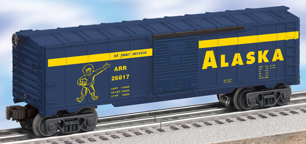 Lionel 6-26817 ALASKA BOXCAR WITH DIESEL TRAINSOUNDS O SCALE Like New