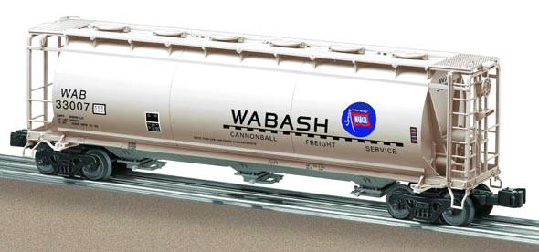 Lionel 6-27104 WABASH 3-BAY CYLINDRCAL HOPPER #33007 O SCALE NEW