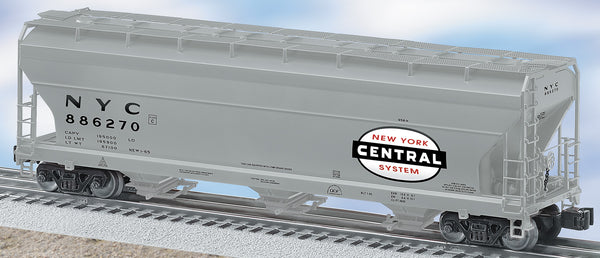 Lionel 6-27116 NEW YORK CENTRAL ACF 3-BAY ALUMINUM HOPPER #886270 O SCALE NEW