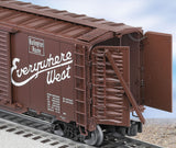 Lionel 6-27221 CHICAGO, BURLINGTON & QUINCY DOUBLE-DOOR BOXCAR WITH END DOORS #48500 O SCALE NEW