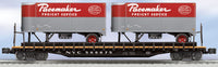 Lionel 6-27562 NEW YORK CENTRAL NYC PS-4 FLATCAR WITH PACEMAKER PIGGYBACK TRAILERS #506075 O SCALE NEW