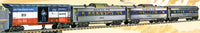 Lionel 6-27767 SANTA FE O27 STREAMLINED BLUE STRIPE PASSENGER CAR 4-PACK O SCALE Like New