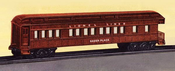 Lionel 6-27903 LEGENDS OF LIONEL OBSERVATION CAR "SAGER PLACE" O-Scale