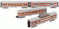 Lionel 6-29051 Santa Fe Steamliner Passenger Car 4-Pack LIMITED O SCALE NEW