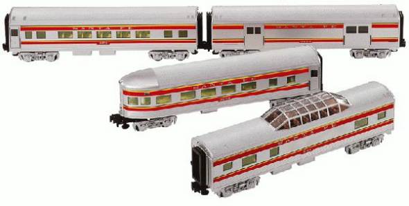 Lionel 6-29051 Santa Fe Steamliner Passenger Car 4-Pack LIMITED O SCALE NEW