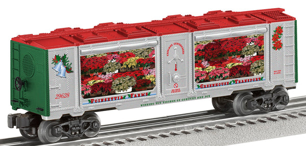 Lionel 6-29628 CHRISTMAS POINSETTIA MINT CAR O SCALE NEW