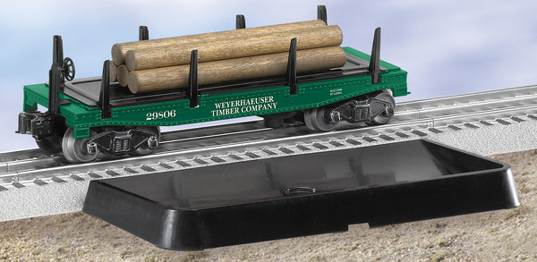 Lionel 6-29806 WEYERHAEUSER LOG DUMP CAR O SCALE NEW
