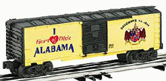 Lionel 6-29912 I LOVE ALABAMA BOXCAR O SCALE NEW