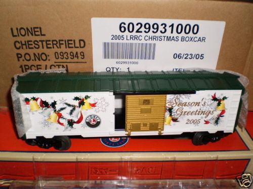 Lionel 6-29931 LRRC 2005 SEASONS GREETINGS BOXCAR O SCALE Like New