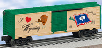 Lionel 6-29936 I LOVE WYOMING BOXCAR O SCALE NEW