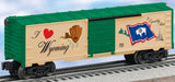 Lionel 6-29936 I LOVE WYOMING BOXCAR O SCALE NEW