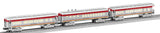 Lionel 6-30121 SANTA FE BABY MADISON PASSENGER CAR 3-PACK O SCALE NEW