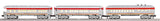 Lionel 6-30121 SANTA FE BABY MADISON PASSENGER CAR 3-PACK O SCALE NEW