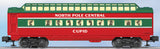 Lionel 6-35134 NORTH POLE CENTRAL O27 STREAMLINED FULL VISTA DOME "CUPID" O SCALE NEW limited